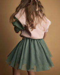 Toddler Girl Avenue Twirl™ Mini Skirt with Tulle - Olive