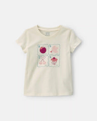 Toddler Girl 'ABC' Graphic Tee - Cream