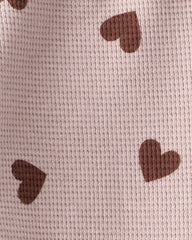 Baby Girl Waffle Knit Top & Pant Set Made with Organic Cotton