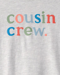 Kids 'Cousin Crew' Graphic Tee - Grey