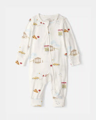 Baby Italy 2-Way Zip PurelySoft™ Sleep & Play Pajama - Cream