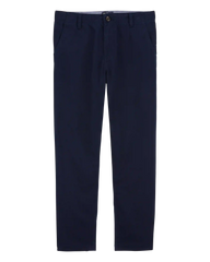 Boys Husky Fit Stretch Chino Pants - Navy