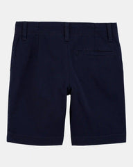 Kid  Stretch Chino Uniform Shorts - Navy