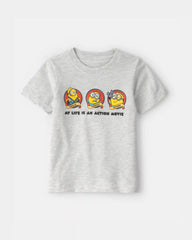 Toddler Despicable Me Minions Graphic Tee - Grey
