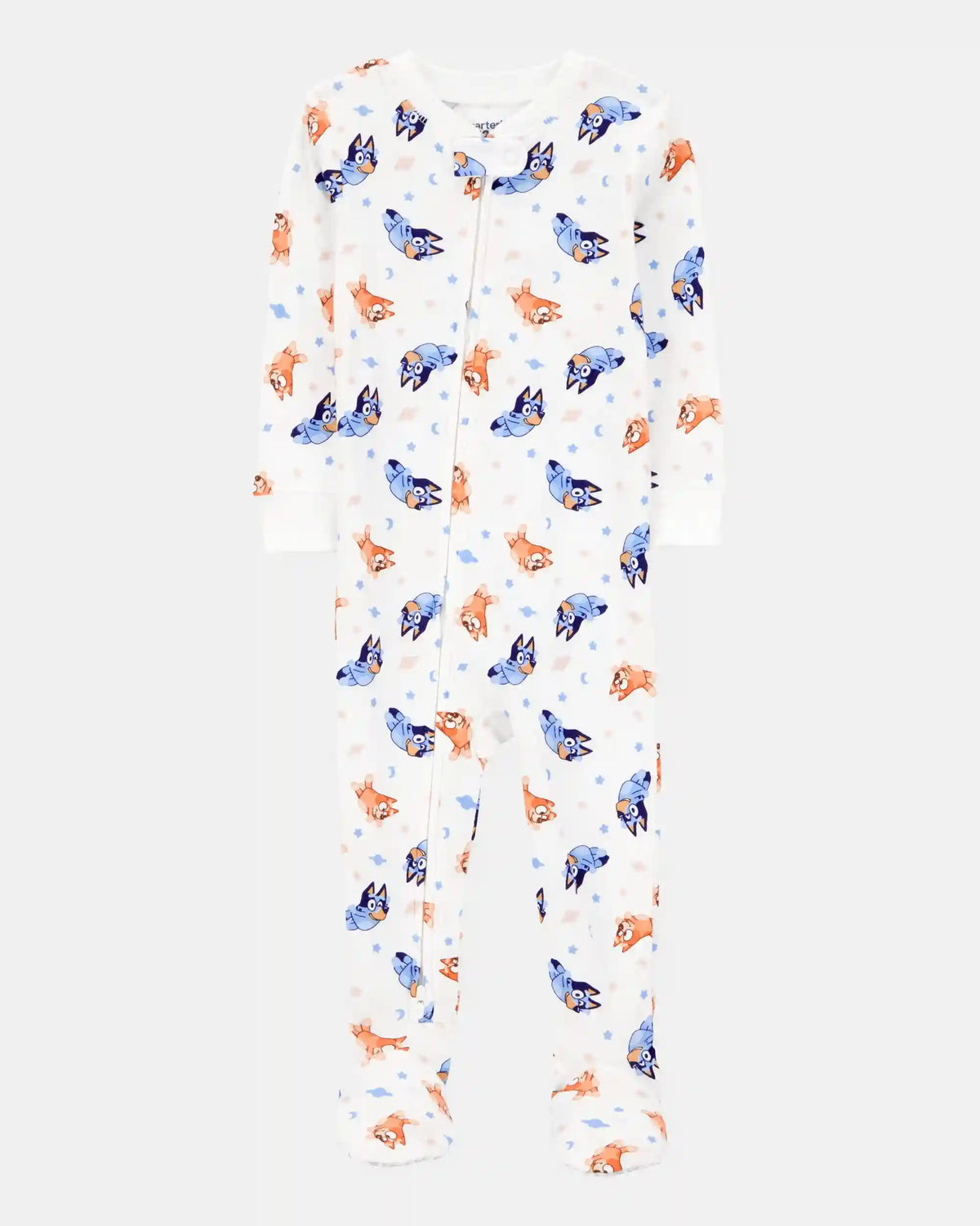 Baby Bluey Snug Fit Cotton Footie 1-Piece Pajamas