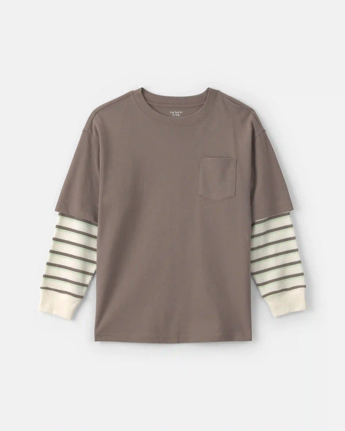 Boys Striped Long-Sleeve T-Shirt - Grey
