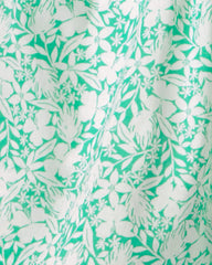 Girls 2-Piece Floral Sleeveless Top & Skort Set - Green/Ivory