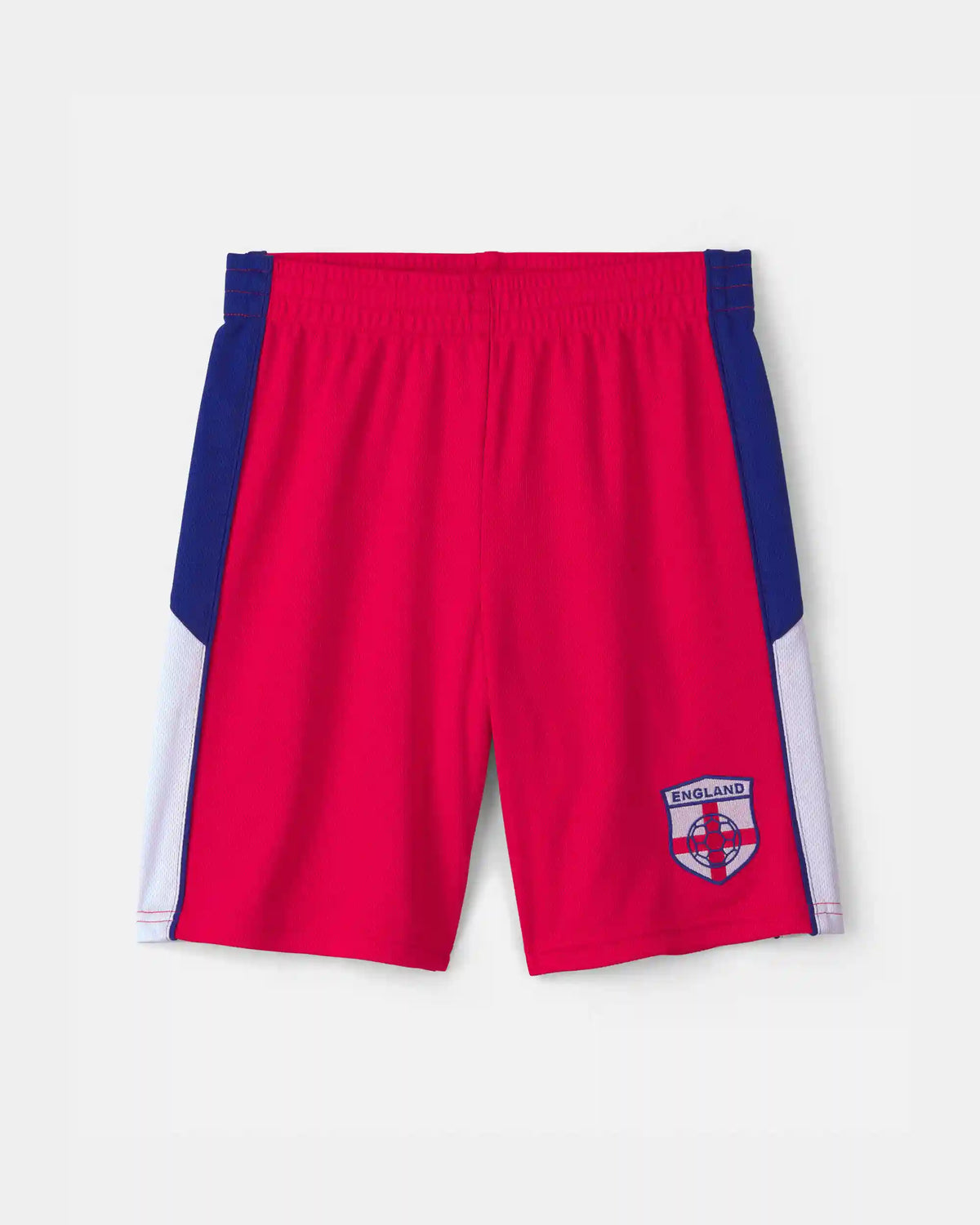 Kids Umbro England Mesh Soccer Shorts - Red/Blue/White