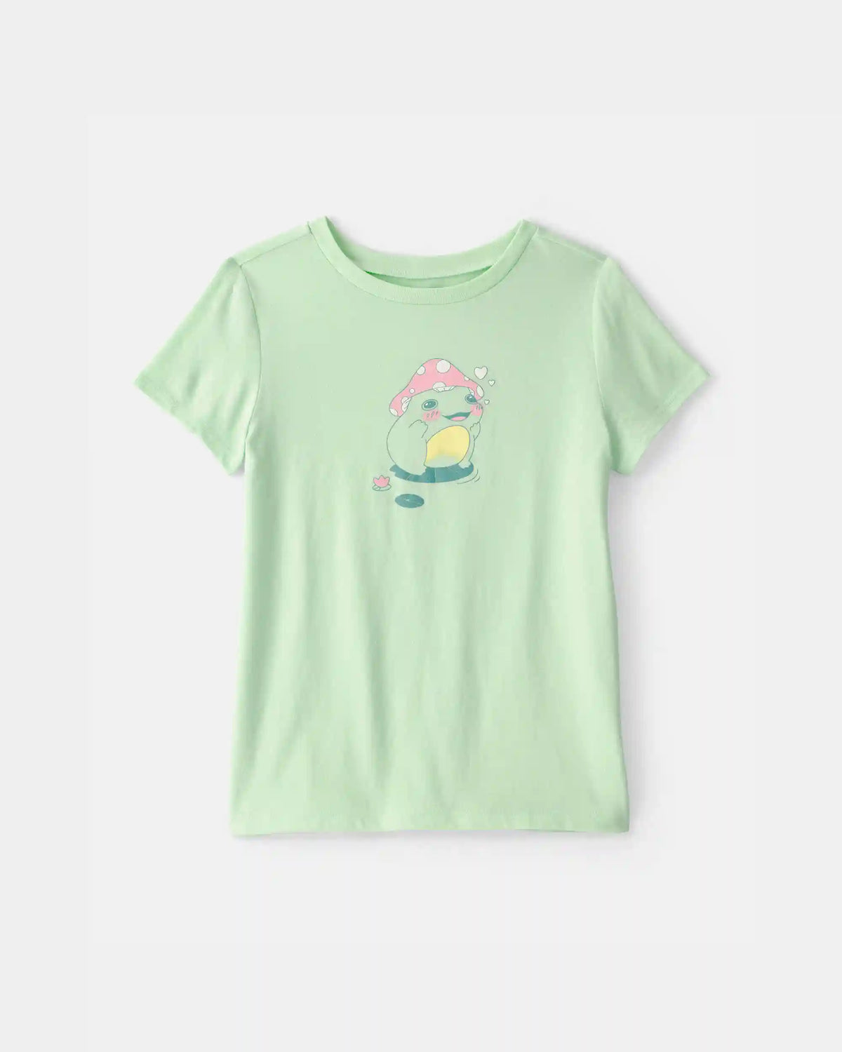 Girls Frog Graphic Tee - Green