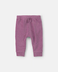 Baby Girl 3-Piece Fox Long-Sleeve Top & Pant Set - Purple/Cream