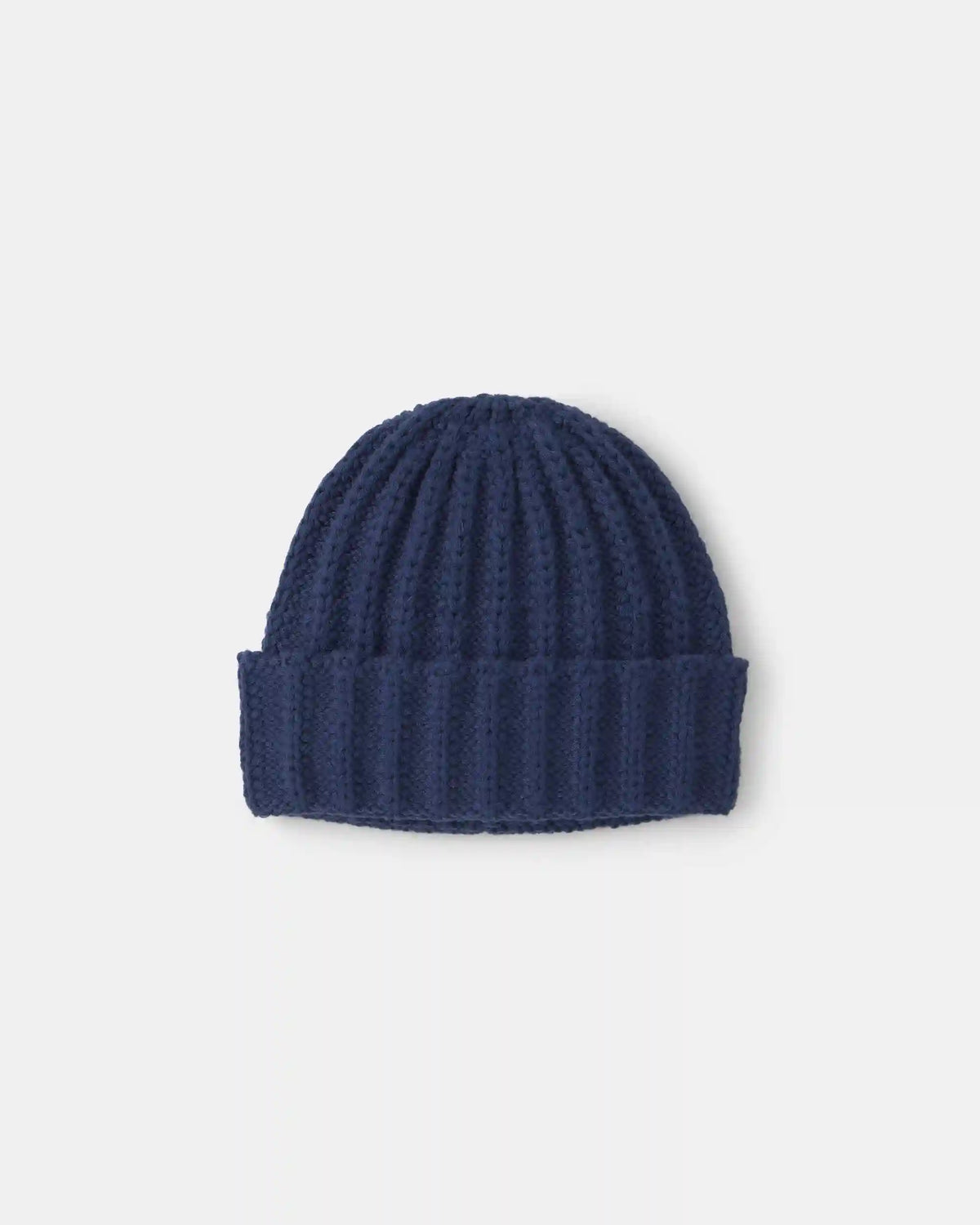 Boys Ribbed Beanie - Navy