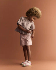 Toddler Girl Bermuda Shorts - Light Pink