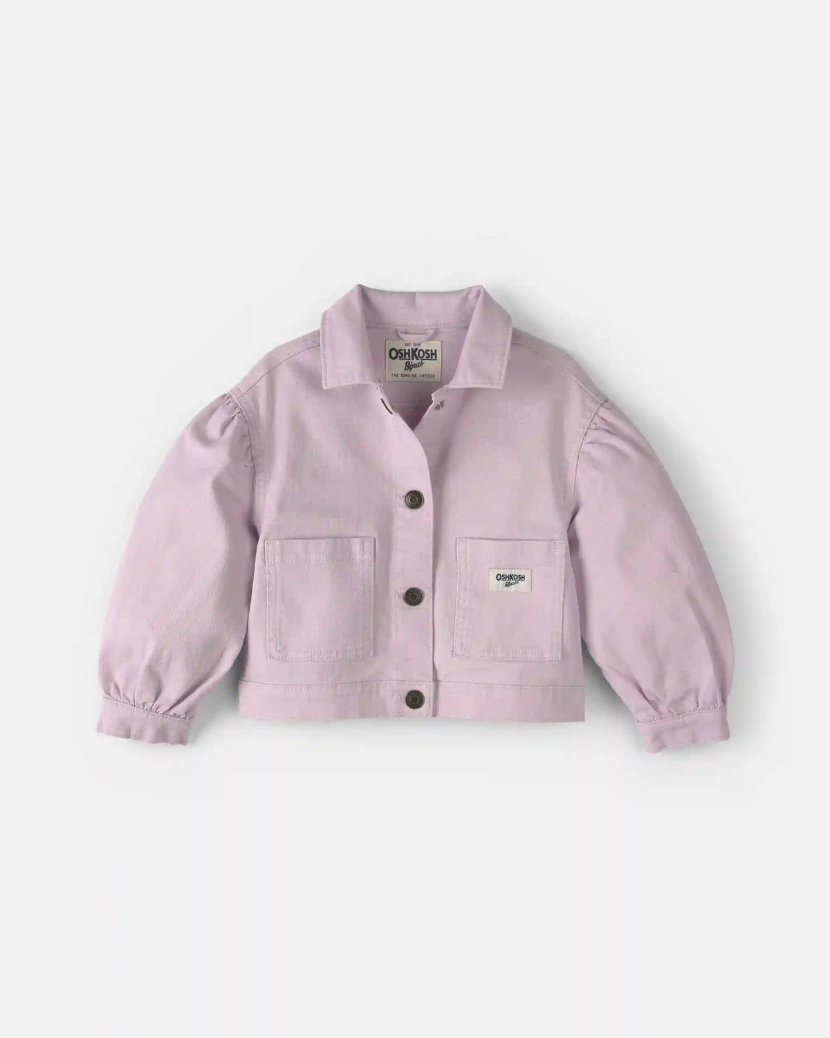 Toddler Girl Twill Bomber Jacket - Purple