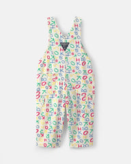 Baby Alphabet Overalls - White