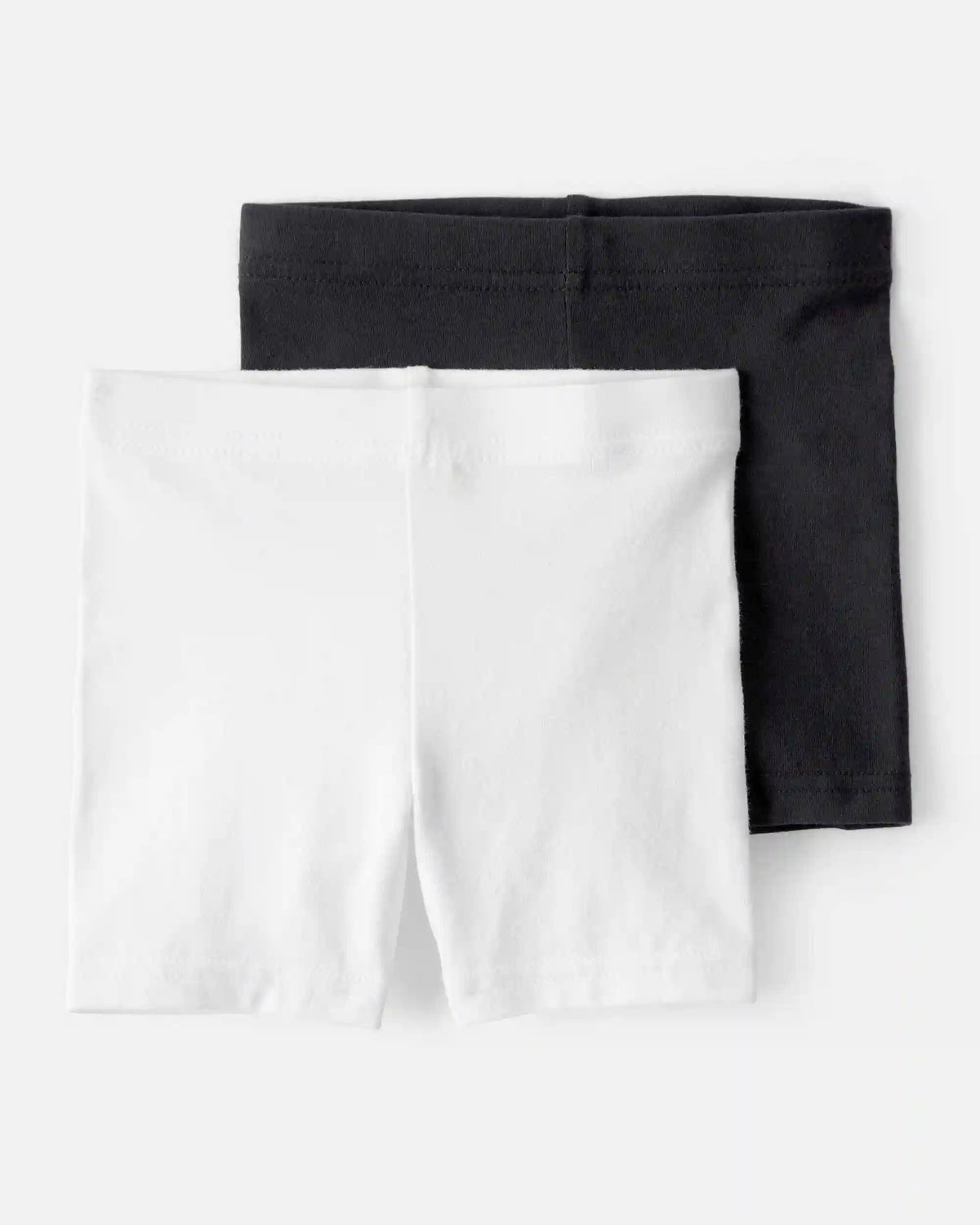 Toddler Girl 2-Pack Cartwheel Shorts - Black/White