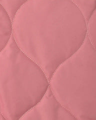 Girls Hooded Midweight Quilted Jacket - Pink