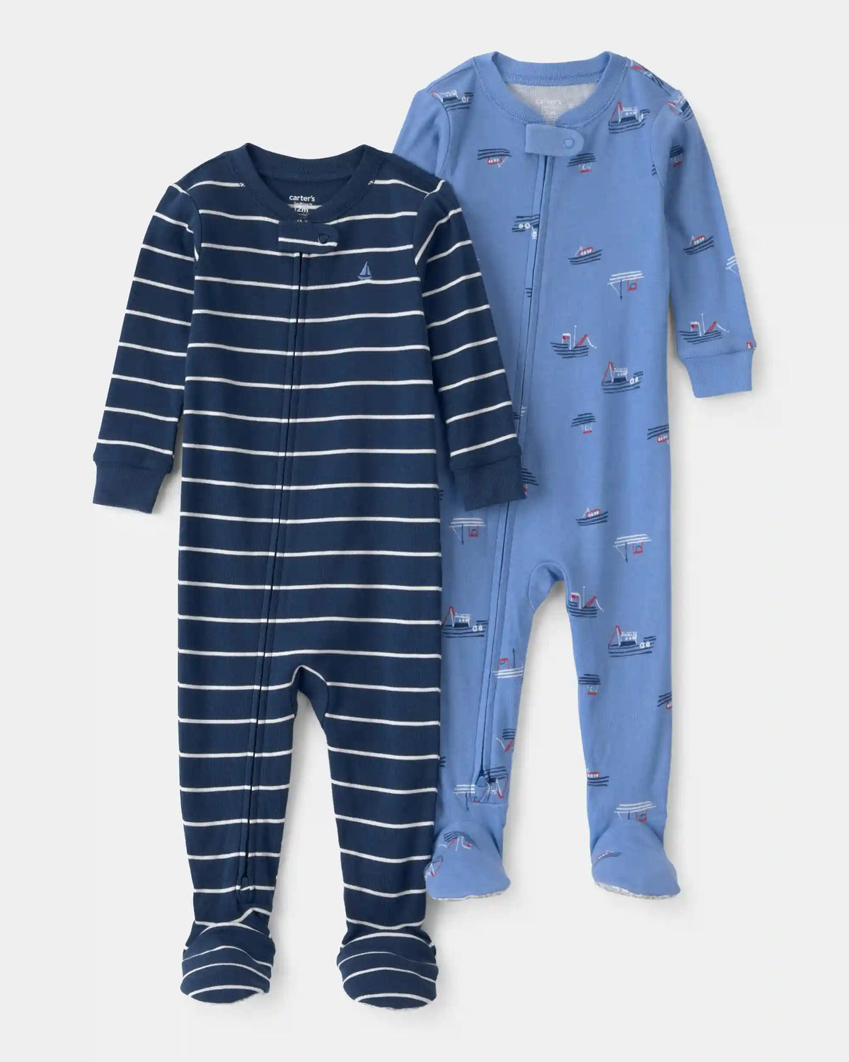 Baby Boy 2-Pack Boat Snug Fit 1-Piece Pajama - Blue