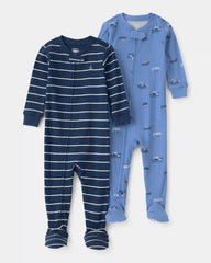 Baby Boy 2-Pack Boat Snug Fit 1-Piece Pajama - Blue