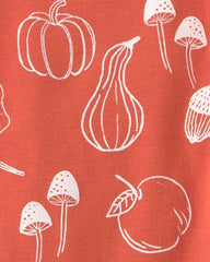 Baby 2-Piece Organic Cotton Pajamas in Autumn Gourds
