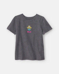 Girls Despicable Me Minions Graphic Tee - Grey