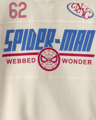 Boys ©Marvel Spiderman Short-Sleeve Jersey - Cream