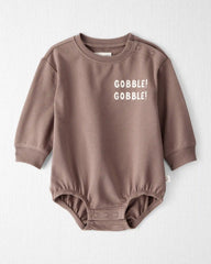 Baby Organic Cotton 'Gobble Gobble' French Terry Bubble