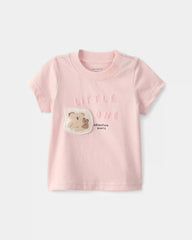 Baby Girl 2-Piece 'Little One' Koala Graphic Tee & Pant Set - Pink