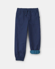 Boys Twill Joggers - Navy Blue