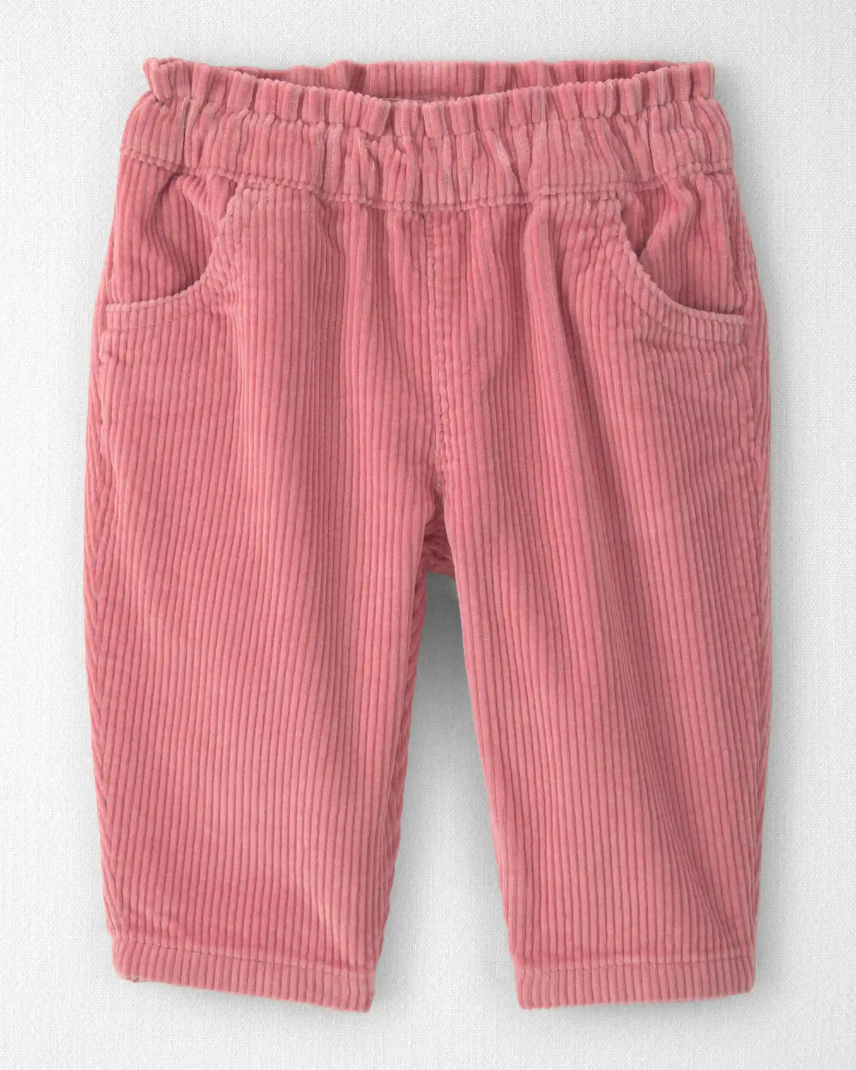 Baby Girl Organic Cotton Pull On Corduroy Pants