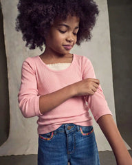Girls Long-Sleeve Top - Pink
