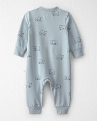 Baby Organic Cotton French Terry Jumpsuit in Winter Bears