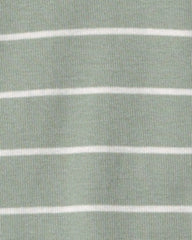 Baby 2-Pack Dinosaur Striped Snug Fit 1-Piece Pajama - Green/Cream