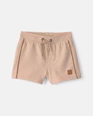 Baby Boy French Terry Shorts - Tan