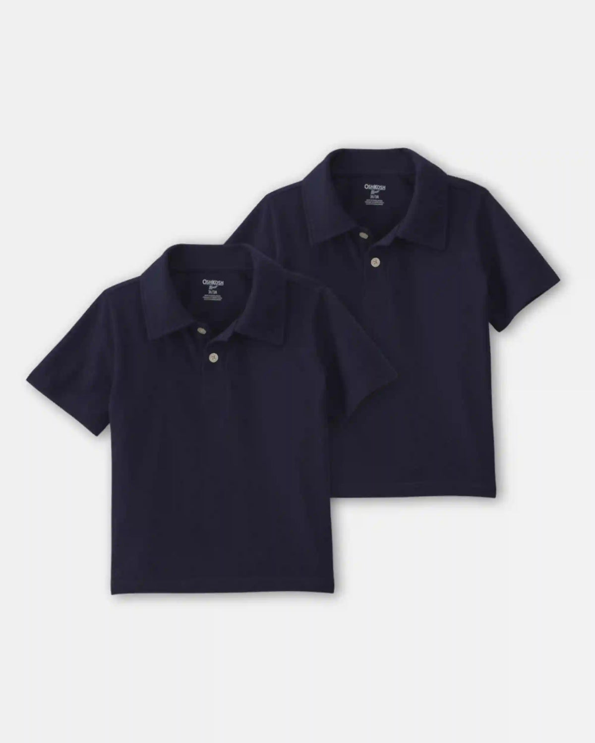 Toddler Boy 2-Pack Uniform Piqué Polo Shirts - Navy