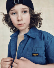 Kids OshKosh Logo Embroidered Pocket Graphic Tee - Tan