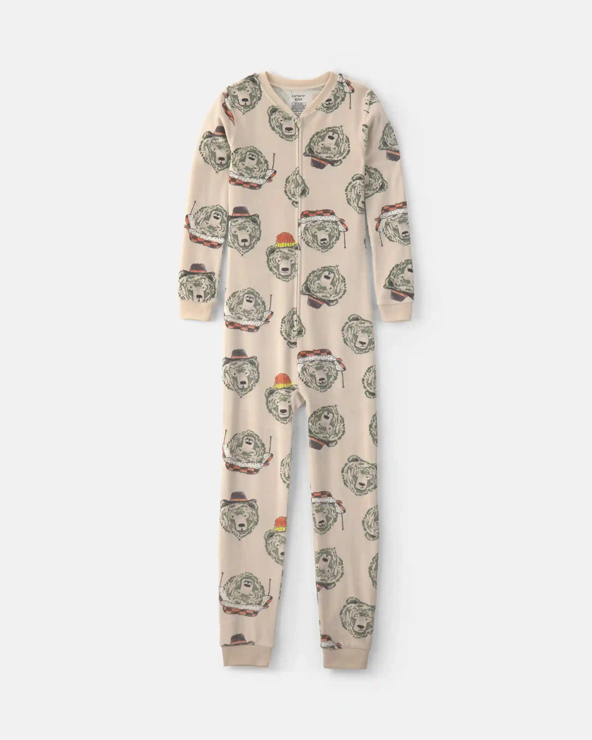 Boys 1-Piece Bears DreamPlush Snug Fit Pajama - Tan