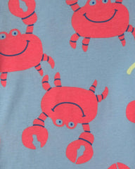 Toddler Boy Sunshine Beach 100% Cotton 4-Piece Pajama Set