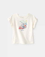 Toddler Girl Ice Cream Top - Cream