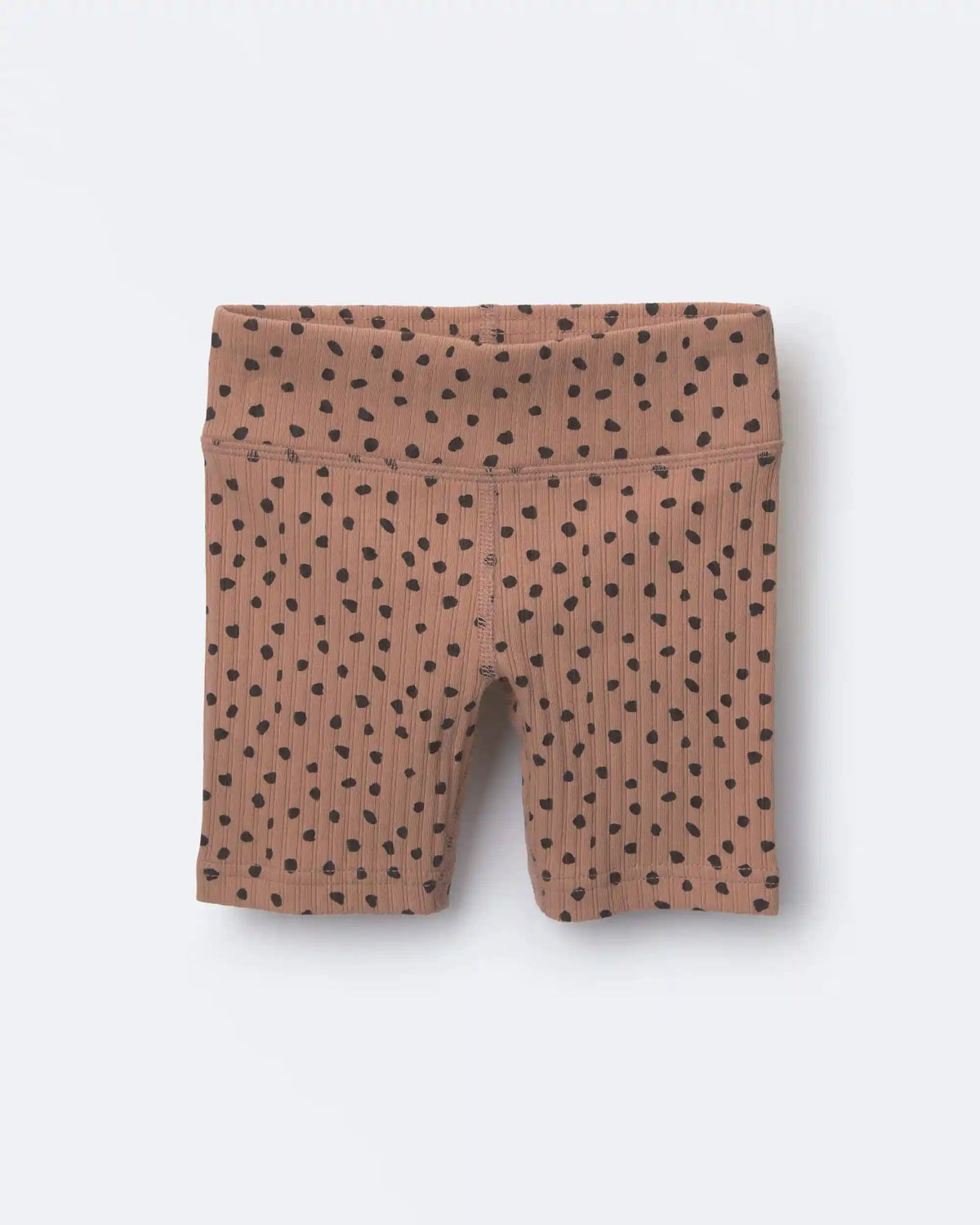 Toddler Girl Brooklyn Bike Shorts in Dot Print - Tan