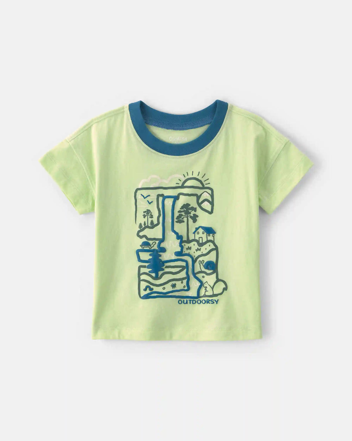 Baby Boy 'Outdoorsy' Graphic Tee - Green