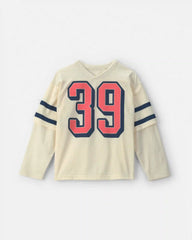 Boys Game Day Mesh Long-Sleeve Jersey - Cream